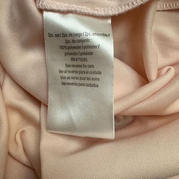 Alex Evenings Floral Burnout High Low Chiffon Dress with Wrap Light Pink Size 12 - Picture 8 of 9